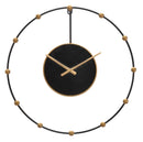 Orologio da Muro Pearl Ø61x4,5 cm in Ferro Nero-1