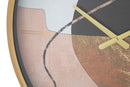 Orologio da Muro Art Red Ø60x6 cm in Ferro MDF e Vetro Multicolor-3
