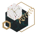 Orologio da Muro Hexagon 62x4,5x62 cm in Ferro e MDF Multicolor-1