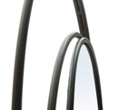 Specchio Dark Ø80x3 cm in Ferro Nero-3