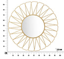 Specchio Rays Ø96x3,5 Misura Specchio Ø43 cm in Ferro Oro-6