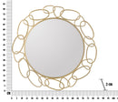 Specchio Chain Oro Ø84x2 cm in Ferro e MDF Oro-6