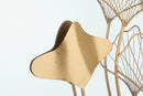 Specchio With Flower 75x3,5x72 cm in Ferro e MDF Oro-3