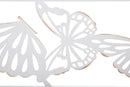 Specchio Bianco Butterfly 85x1x115 cm in Ferro e MDF Bianco-4