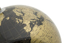 Mappamondo Bronzo con Luce Ø25x38 cm in Ferro e Plastica-6
