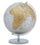 Mappamondo Argento New Ø25x34 cm Metallo e Plastica Ruggine e Argento