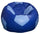 Poltrona a Sacco Pouf Ø100 cm in Similpelle Baselli Pallone da Calcio Blu e Celeste