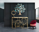 Sedia Mini Paris Bordeaux Ø45x62 cm Legno Spugna e Velluto Sintetico Bordeaux e Nero e Oro-8