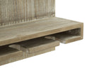 Porta Bottiglie-Bicchieri Tube Verticale 34x12x76 cm MDF e in Ferro Naturale e Argento-7