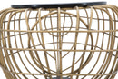 Tavolo da Caffé Oro Spider 119x75x55 cm in Ferro e MDF e PU Nero e Oro-6