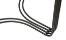 Tavoli da Caffé Dublino Coppia Ø81x47 - 71x43 cm in Ferro e Vetro Nero-4