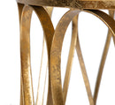 Tavolo da Caffé Venice Ø80x42 cm in Ferro Oro-7