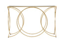 Console Infinity Small 120x40x79 cm in Ferro e Specchio Oro e Nero-3