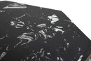 Tavolinetto Diamond Marble Ø68x52 cm in Ferro e Marmo Oro e Nero-5