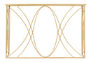 Console Exy 120x40x80 cm in Ferro e Specchio Oro e Argento-2