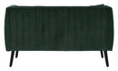 Divano Coalition 136x75x77 cm Legno Spugna e Poliestere Verde e Nero-6