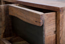 Mobile Yellowstone 175x40x80 cm in Legno di Acacia e Ferro Marrone e Nero-4