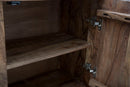 Mobile Yellowstone 175x40x80 cm in Legno di Acacia e Ferro Marrone e Nero-5