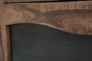 Mobile Yellowstone 175x40x80 cm in Legno di Acacia e Ferro Marrone e Nero-8