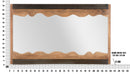 Specchio Yellowstone 120x4x72 cm in Legno di Acacia e Specchio Marrone e Nero-6