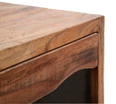 Cassettiera Yellowstone 45x40x100 cm in Legno di Acacia e in Ferro Marrone e Nero-6