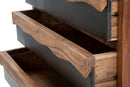 Comò Yellowstone 88x45x80 cm in Legno di Acacia e in Ferro Marrone e Nero-4