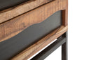 Comò Yellowstone 88x45x80 cm in Legno di Acacia e in Ferro Marrone e Nero-7