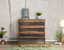 Comò Yellowstone 88x45x80 cm in Legno di Acacia e in Ferro Marrone e Nero-8