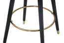 Sgabello Bar Prague Crema 55x56x104 cm Legno e Spugna Crema Oro e Nero-8