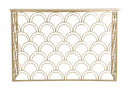 Console Arc 120x40x80,5 cm in Ferro MDF e Vetro Oro e Multicolor-2