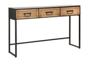 Consolle Fissa 3 Cassetti 120x35x78 cm in Metallo e Legno-1
