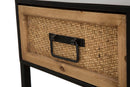 Consolle Fissa 3 Cassetti 120x35x78 cm in Metallo e Legno-5