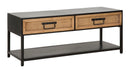 Mobile Porta TV 2 Cassetti 95x38x38 cm in Metallo e Legno-1