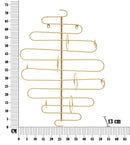 Portabottiglie da Muro 53x13x72 cm in Metallo-5