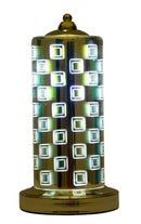 Lampada Lexington 3D Ø17x34 cm Metallo e Vetro-1
