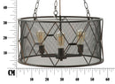 Lampadario Gothic Ø60x30 cm in Ferro-9