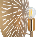 Lampada da Muro Simple Glam 28,5x8x46 cm in Ferro Oro-3
