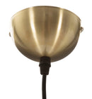Lampadario Glamy 50x30x100 cm in Ferro e Vetro Bianco e Oro-7