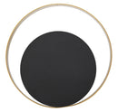 Lampada da Muro Shuttle Cm25x8x25 cm in Ferro Oro e Nero-1