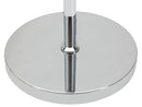 Lampada da Terra Argento Ball Ø37x169 cm in Ferro PVC e Tessuto Argento e Nero-5