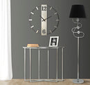 Lampada da Terra Argento Ball Ø37x169 cm in Ferro PVC e Tessuto Argento e Nero-7