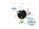 Sticker da Muro Scrivibile Baloon 70x80 cm Plastica-2