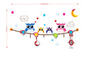 Sticker da Muro Owl con Appendini 120x65 cm Plastica-2