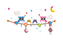 Sticker da Muro Owl con Appendini 120x65 cm Plastica-3
