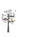 Sticker da Muro Tree con Mensole 90x150 cm Plastica-3