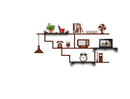 Sticker da Muro Home con Mensole 120x60 cm Plastica-3