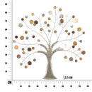 Pannello da Muro Tree 88x2,5x88 cm in Ferro-8