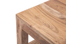 Set 2 Sedie 45x45x100 cm in Legno di Acacia Mumbai Marrone-9