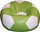 Poltrona a Sacco Pouf Ø100 cm in Similpelle Baselli Pallone da Calcio Verde Limone e Bianco