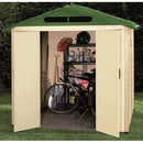 Casetta Box Ripostiglio Capanno in Pvc per Attrezzi 221X182X217Cm Tuscany 200-1